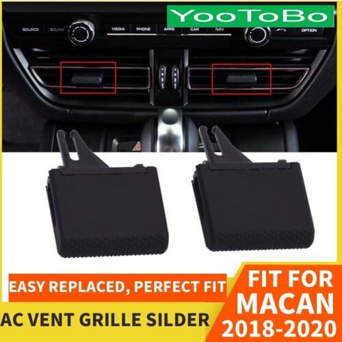 Car Front Left / Right Air Conditioning Central A/C Vent Grille Silder Outlet Tabs Clips Repair Kit For Porsche Macan 2018-2020
