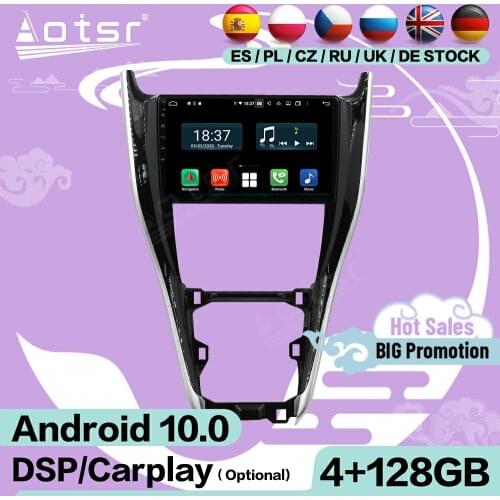 Carplay Screen Multimedia Stereo Android Player For Toyota Harrier 2013 2014 2015 2016 2017 GPS Audio Radio Receiver Head Unit
