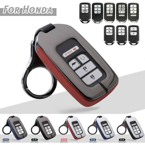 Zinc Alloy Car Key Case Cover For Honda Hrv Civic 2017 Accord 2003-2007 Cr- v Freed Pilot Civic CR- V HR-V Jade Crider Odyssey