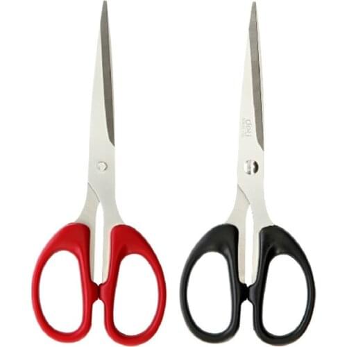 Deli High Quality Stationery Stainless Steel Scissors Business Office Scissors Home Paper Knife Cutter Cutting Scissor Big Size