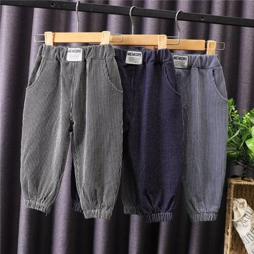 Children Clothing Pants 2021 Hot Sale Baby Children Kids Boys Girls Cute Cartoon StripsCartoon Pants Trousers Pants 0-5 Years