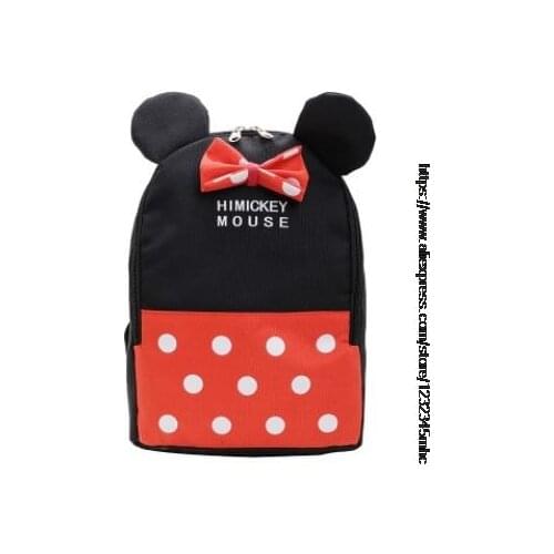 Disney childrens small backpack kindergarten anti-lost cartoon Mickey Mouse bag cute schoool travel backpack for boys gilrs