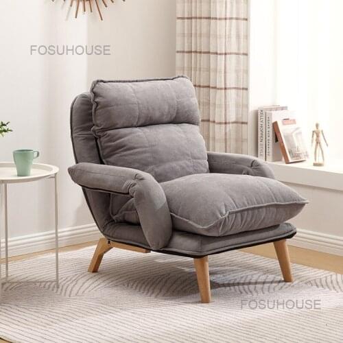 Lazy Living Room Sofas Tatami Small Balcony Leisure Sofa Armchair Bedroom Lounge Sofa Backrest Home Furniture Single Sofa Chair