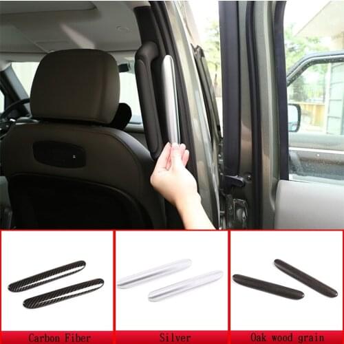 For Land Rover Defender 110 130 2020-21 ABS Chrome Carbon Fiber Car Rear Door Handle Decorative Strip Cover Stickers Accessories