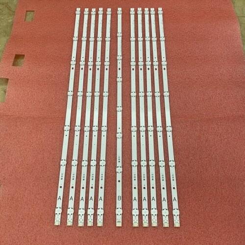 Kit 11pcs LED Backlight bar For Vestel 650LED A B FINLUX 65-FUB-8020 P65UP2038A 65U6763DB VES650QNTL-2D-U32
