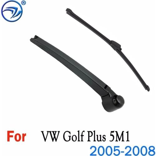 Wiper 13" Rear Wiper Blade & Arm Set Kit For VW Golf Plus 5M1 2005-2008 Windshield Windscreen Rear Window 2007 2006
