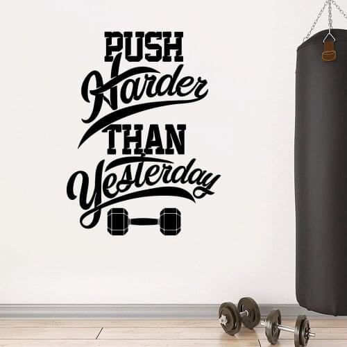 Creative GYM Wall Stickers Modern Fashion Wall Sticker For Babys Rooms Wall Art Decal