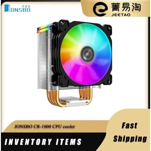 JONSBO CR-1000 CPU cooler GT\RGB\PLUS 4 heatpipe Tower cpu cooling fan PWM 4PIN 5V 3PIN ARGB cpu cooler for LGA 775 115X AMD AM4