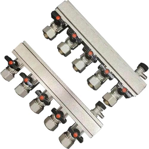 Brass Radiant Floor Heating Manifold collector 2 -10 Port ufh underfloor radiato