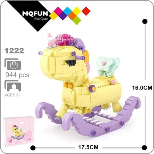 LOZ Blocks Cute Hobbyhorse Plastic wooden horse Micro Building Bricks Kawaii Model Toy Kids Toys Gifts for Children Present Girl