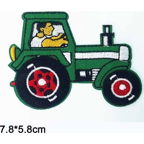 Truck Cartoon Iron On Embroidered Clothes Patches For Clothing Stickers Garment Apparel Accessories