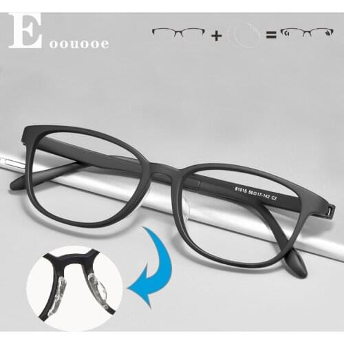 Women TR90 Flexible Eyewear Men Anti Reflection Glass Student Glasses Frame Teens Light Weight Purple Spectacles
