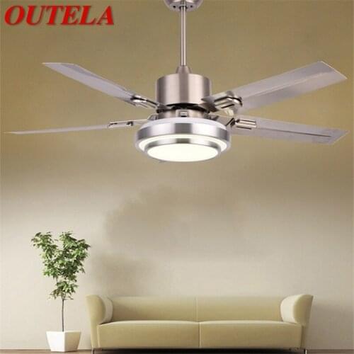 OUTELA Modern Ceiling Fan Lights Kit 3 Colors With Remote Control for Home Dining Room Bedroom Living room Restaurant