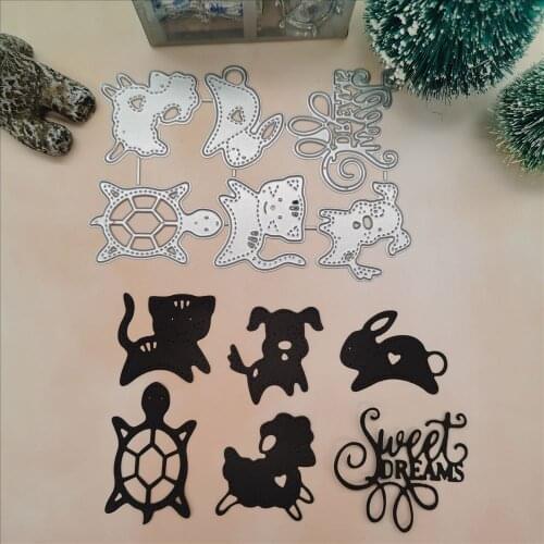 Adorable animal dies dies New Metal Cutting Dies For DIY Scrapbooking Card Album Photo Decoration Embossing Folder