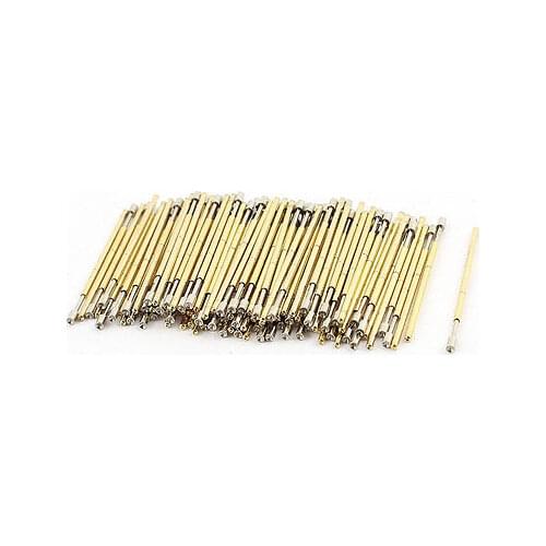 100 Pieces PM75-A2 Dia 1.02mm 120g Spring Loaded Test Probe Pin