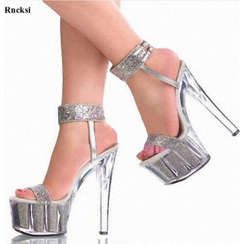Rncksi New Fashion withholding Sexy shoes club 15 cm/high-heeled sandals/slipper appeal/performance womens shoes