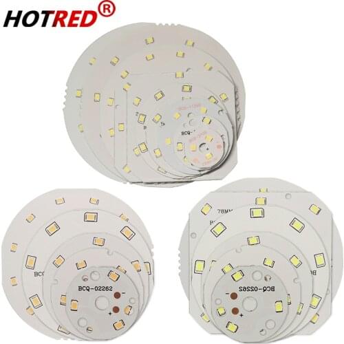 10pcs 3W 5W 7W 9W 12W 15W 18W 24W 2835 SMD PCB Led Lamp Panel SMD2835 High Brightness Light Board For Ceiling Light Down Light
