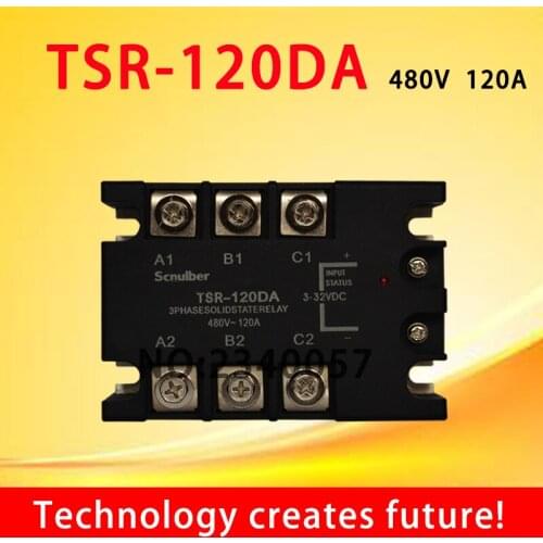 Three phase Solid state relay TSR-120DA DC control AC 480v` 120A input status:3-32V