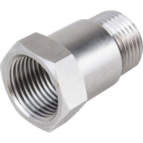 O2-Oxygen Sensor Connector Extension Filter Extender Spacer Bung Adapter Thread M18x1.5 for Motorcycles Racing Cars