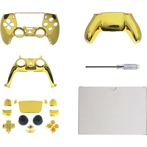 For PS5 Controller Replacement Shell With Full Buttons Set For PS5 DualSense ABS Plating PS5 Replacement Kit Game Accessories