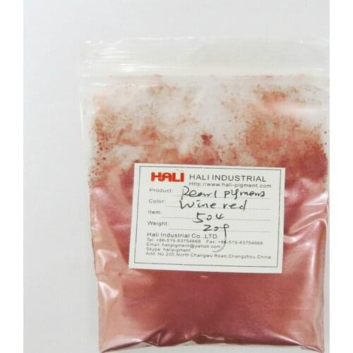 Pearl pigment, pearlescent pigment, mica powder pigment,nail powder,item:504, color:wine red, 20 gram a lot, free