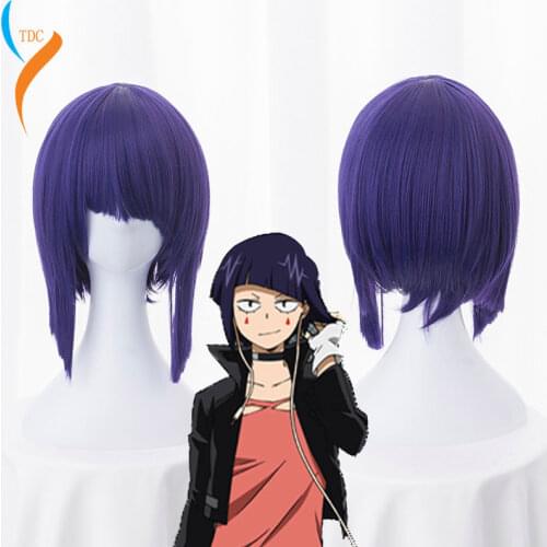 My Hero Academia Kyoka Jiro Women Short Wig Cosplay Costume Boku no Hero Academia Heat Resistant Synthetic Hair Cosplay Wigs