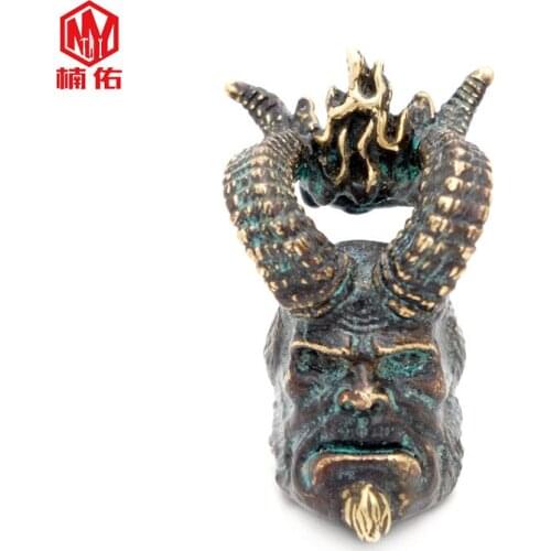 1PC Hellboy Brass Paracord Knife Bead EDC Multi-Tool Flashlight Accessories