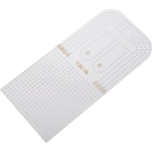 1Pcs Leather Craft Acrylic Punching Positioning Calculation Ruler Stencil Template