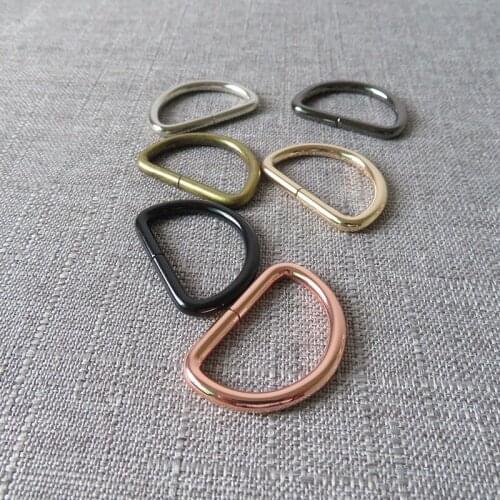 10 pcs 32mm Heavy metal D rings DIY handbag bag dog collar leash belt sewing accessory purse straps metal buckle zinc alloy
