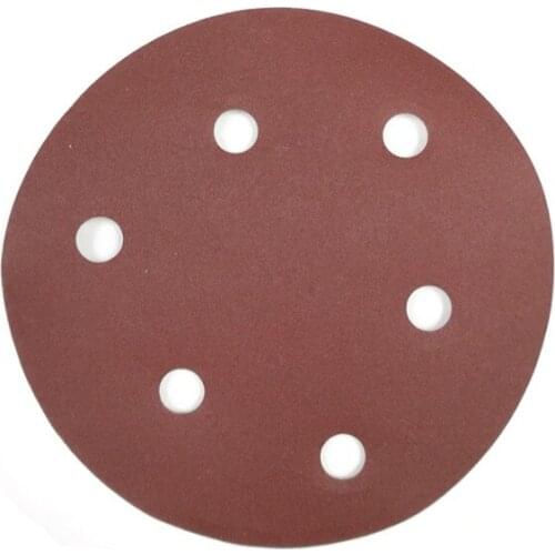 10pcs 5 inch round sandpaper pierced for sander high quality cutting and polishing sandpaper for metal and wood 125mm