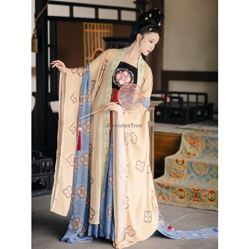 2021 ancient chinese costume women clothes traditional hanfu tang dynasty dance costumes folk fairy oriental performance costume