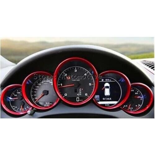 For Porsche Panamera Blue/Red/Silver Interior Dashboard Edge Cover Trim 2010-2016 5pcs