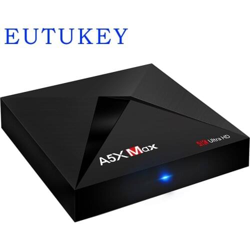 A5X Max Android 7.1 RK3328 Rockchip TV BOX 4GB 16GB 2.4G WIFI 1000M LAN HD2.0 USB3.0 4 K VP9 HDR10 HLG Mediaspeler