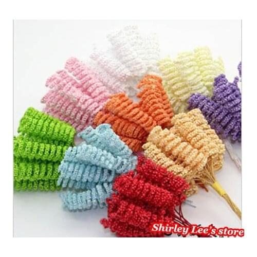 HOT SALE!!! 144 bunches=1728pcs fabulous handmade mini curly twig in 9 colors,Bomboniere accessories