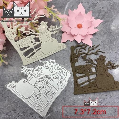 Reunion 2020 Lonely Snowman Christmas Dies Metal Cutting Dies New Dies Scrapbooking New Arrivals Diy Die Cuts Background Craft