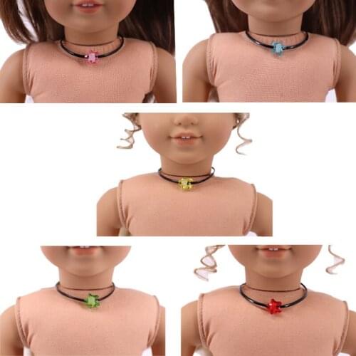 Doll Bracelet, Necklace Stars Shape For 18 Inch American&43 Cm Baby Doll Accessories,Generation,Birthday Christmas Girls Gifts