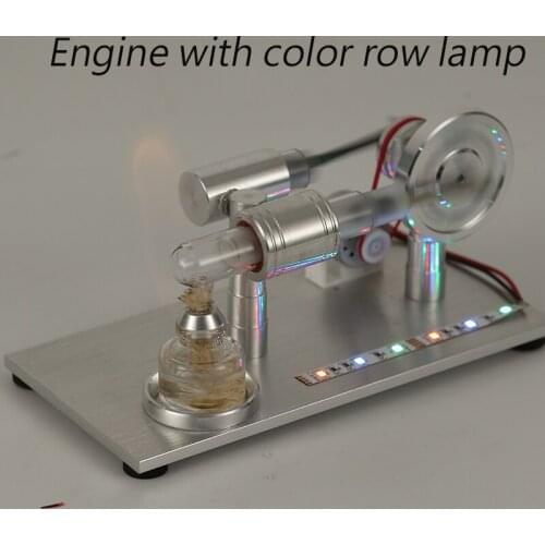 Hot New Upgrade Air Stirling Engine Model Aluminum Alloy Generator Model Educational Science Toy Gift For Kid Children