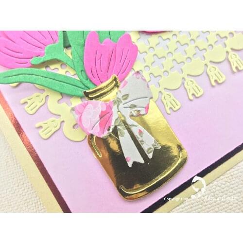 AlinaCraft METAL CUTTING DIES CUT 3pc magic wish bottles perfume bottle Scrapbook paper craft blade punch die cut stencils