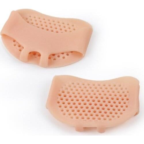 New 1 pair Breathable Soft Silicone Women Insoles Pads Anti-Slip Comfortable Ladies Front Foot Care Cushions High Heel Shoes Pad