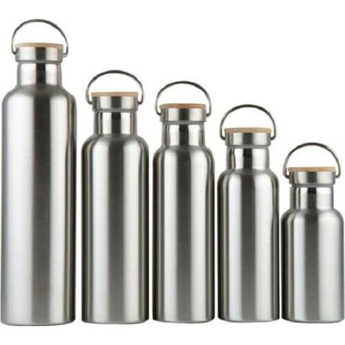 New Stainless Steel Double Wall Vacuum Jug Insulated Water Bottles Travel Coffee Drink Vacuum Flasks 350-1000ml