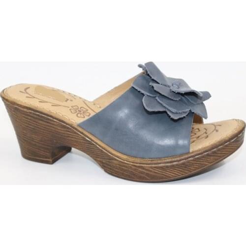 Factory outlet Can wholesale high quality first layer of cowhide flower high-heeled sandals leather Women sandalsHandmade slippe