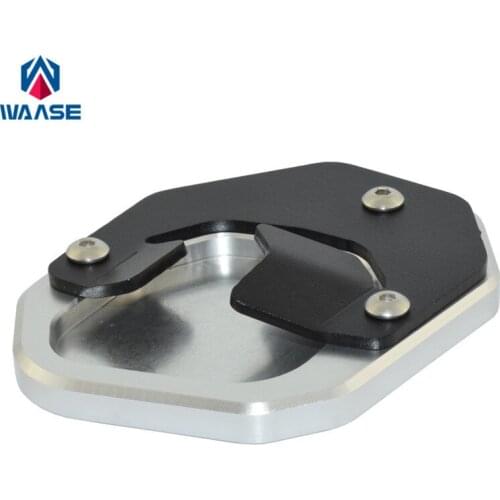 Waase Motorcycle Kickstand Foot Side Stand Extension Pad Support Plate For Yamaha Tenere 700 XT700Z XTZ700 2018 2019 2020