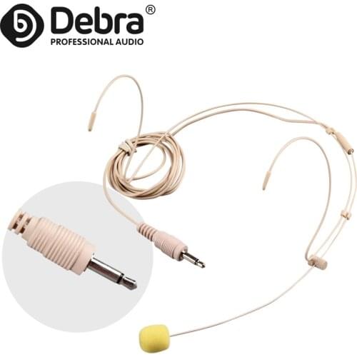 Debra portable headset microphone with 3.5mm interface for matching with bodypack transmitter