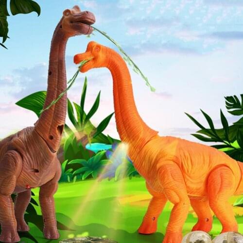 Electric Walking Lay Eggs Dinosaur Projection Moving Tail Model Electronic Robot With Light Sound For Kids Educational Toys