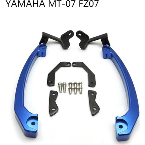 MT07 MT 07 Grab Handle Bars Rear Seat Passenger Grab Rail Handle For Yamaha MT-07 FZ07 FZ 07 2014 2015 2016 2017 Handle