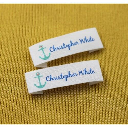 Sewing labels / Custom brand labels, Clothing labels, Sewing, Fabric 100% cotton, custom text (FR394)