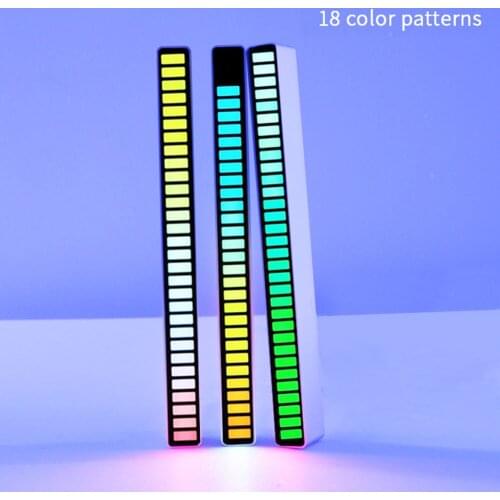 Modern Home Decor Led Desk Lamp Car USB LED Light Atmosphere Lamps Strip Colorful Rhythm Desktop Decorative Lamp