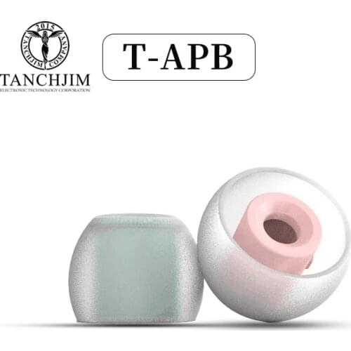 Tanchjim T-APB T300 Earphone tips Treble/ Bass Enhancing Air Pressure Balance Silicone Eartips 1 Card 2 Pairs ( T300B+T300T)