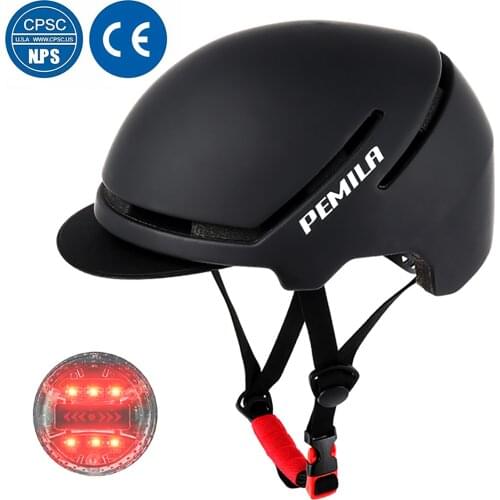 Bicycle Helmet LED Light Intergrally-molded MTB Cycling Helmet Mountain Road Bike Helmet Sports Safe Hat CPSC & CE Men Helmets