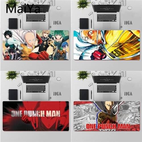 Maiya Top Quality Anime ONE PUNCH MAN Laptop Computer Mousepad Free Shipping Large Mouse Pad Keyboards Mat